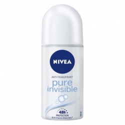 Nivea Anti-Transpirant Pure Invisible 48h Protection 50ml (lot de 4)