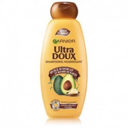Garnier Ultra Doux Shampooing Nourrissant Huile d’Avocat et Beurre de Karité Maxi Format 400ml (lot de 4)