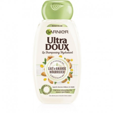 Garnier Ultra Doux Le Shampooing Hydratant Lait d’Amande Nourricier 250ml (lot de 4)