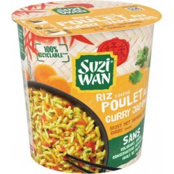 Suzi Wan Riz en pot Poulet au curry japonais- 65g