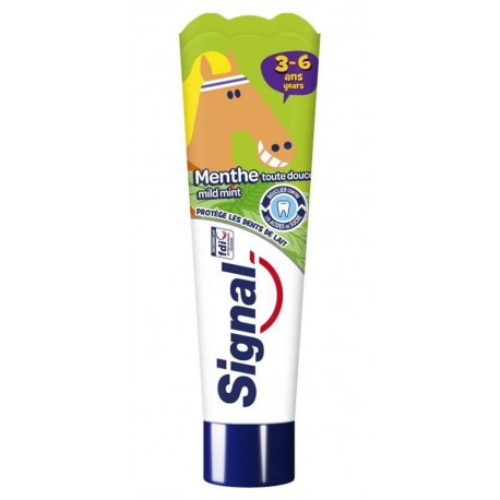 Signal Dentifrice Enfants 3-6 Ans Goût Menthe Toute Douce 50ml (lot de 6)