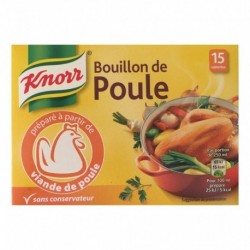 Knorr Bouillon de Poule par 15 Tablettes 150g (lot de 6)