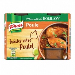 Knorr Marmite de Bouillon Poule Twistez Votre Poulet par 8 Marmites 224g (lot de 4)