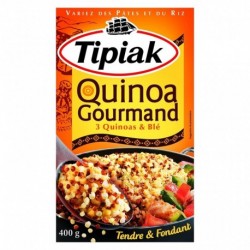 Tipiak Quinoa Gourmand 3 Quinoas & Blé Tendre & Fondant 400g (lot de 4)