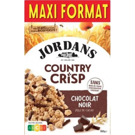 JORDANS JORD.CRISP CHOCO NOIR 850G