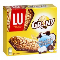 LU Grany Noix de Coco et Chocolat 125g (lot de 6)