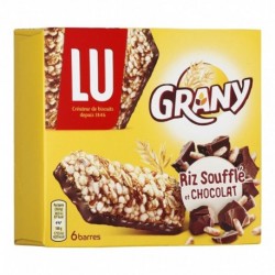 LU Grany Riz Soufflé et Chocolat 125g (lot de 6)