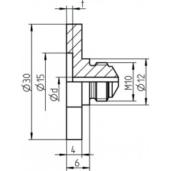 Gesipa pièce de rechange embout de charnière PG 16/36 pour rivets aveugles Ø 6,0 mm aluminium 1464002