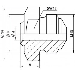 Gesipa Embout de pièce de rechange 17/42 BT (pour rivets aveugles) 1434988