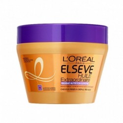 L’Oréal Paris Elseve Huile Extraordinaire Masque Nutrition Suprême Cheveux Frisés à Crépus Très Secs 300ml (lot de 3)