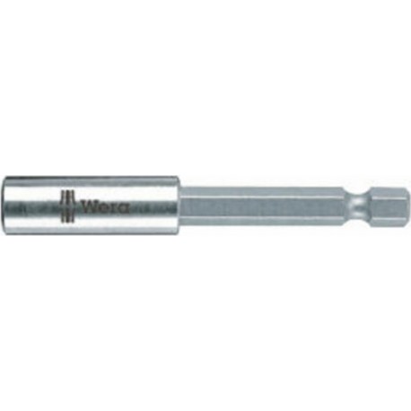 Wera Porte-embouts 899/4/1 1/4 po. F 6,3 1/4 po. C 6,3 aimant, circlip L. 75 mm WERA 5053455001