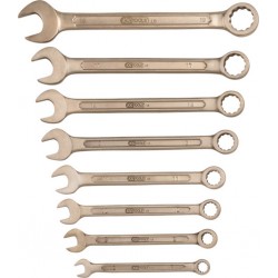 KS Tools BRONZEplus Jeu de clés à fourche, coudées 12 pièces 10-32mm 963,7305