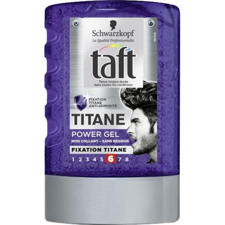 Schwarzkopf Taft Titane Fixation Titane 6 Power Gel 300ml (lot de 3)