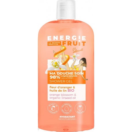 Energie Fruit Gel douche fleur d'oranger & huile de lin BIO 500ml