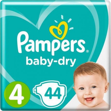 PAMPERS BABY DRY GEANT T4 7-18Kg X44
