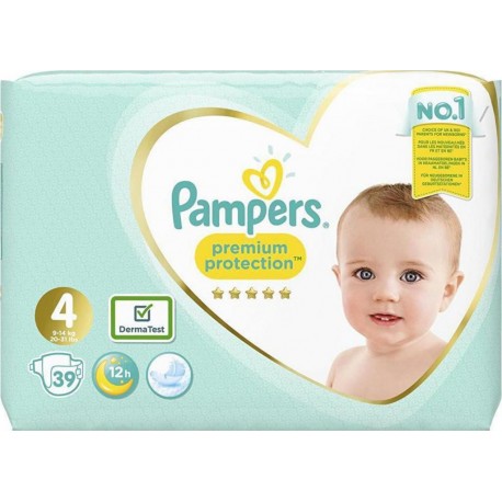 PAMPERS PREMIUM GEANT T4 7-18Kg X39