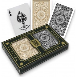 KEM Arrow Narrow Standard Index Playing Cards (Black / Gold)