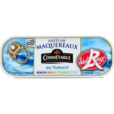 CONNETABLE Filets de Maquereaux Label Rouge 176g net 106g