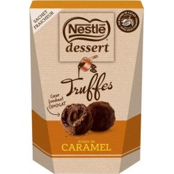 Nestlé Dessert Truffes Chocolat noir aux éclats de Caramel 250g