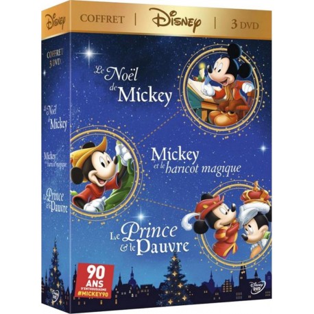 Disney Le Noël De Mickey Le Prince Et Le Pauvre Mickey Et Le Haricot 3 DVD