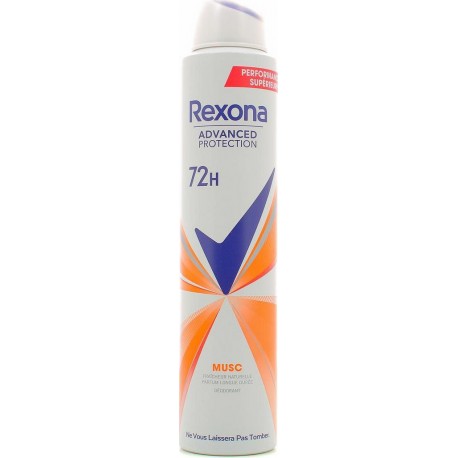 Rexona Déodorant Femme Spray 72H Musc 200ml