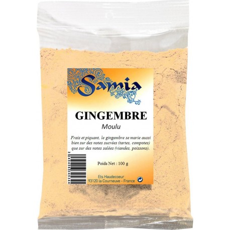 Samia Gingembre Moulu 100g (lot de 4)