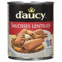 D’aucy Saucisses aux Lentilles 840g (lot de 6)
