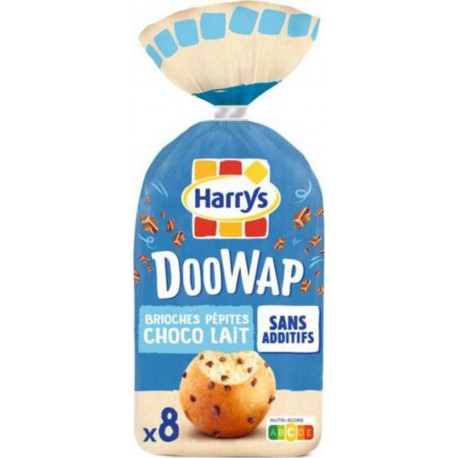 Harrys Brioche Doowap sans additifs Pépites Choco Lait x8 320g