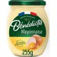 Benedicta Mayonnaise nature goût fin et délicat 255g