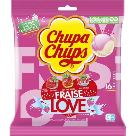 CHUPACHUPS CHUPA CHUPS FRAISE x16 192g