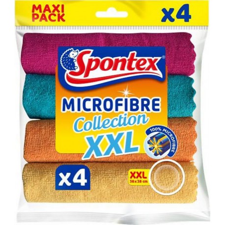 SPONTEX LAVETTE MICROF XXL X4