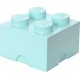 LEGO Storage Brick Boîte de Rangement bleu turquoise AQUA x4 40031742