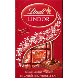 Lindt LINDOR Carrés Lait 145g