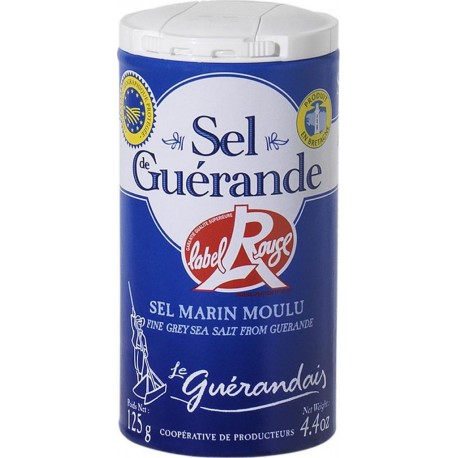 Le Guérandais Label Rouge Sel Marin Moulu 125g (lot de 3)