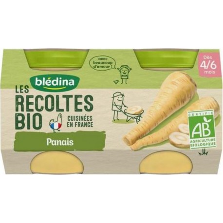 BLEDINA Les Récoltes BIO PANAIS BIO 2x130g