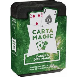 Cartamundi Carta Magic Cartes et Dés Magiques - 25 tours - 2 jeux de cartes dont un phosphorescent - 3 dés - un livret explicati