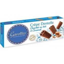 Gavottes Crêpe Dentelle Chocolat lait & Caramel 90g
