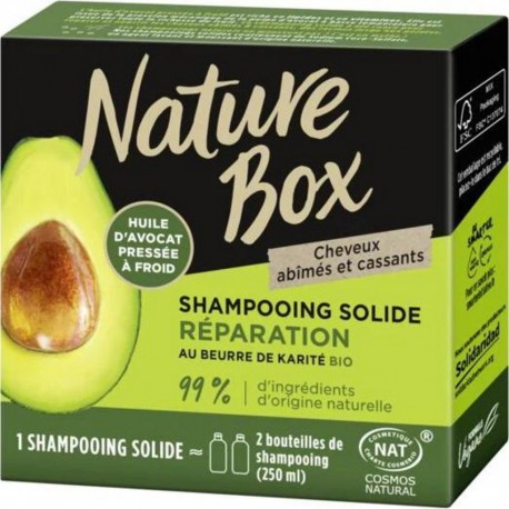 NATURE BOX Shampoing Solide avocat 85g shampooing solide