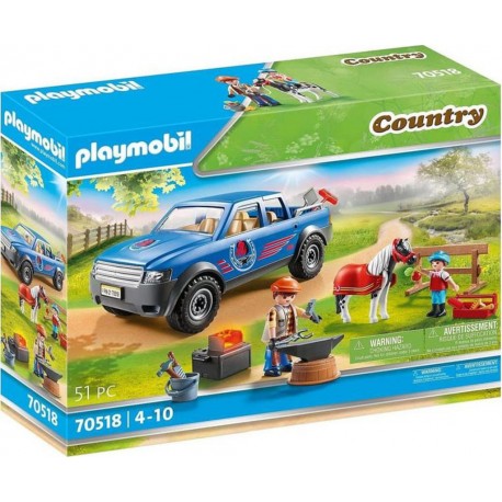 Playmobil 70518 MARECHAL FERRANT ET VEHICULE