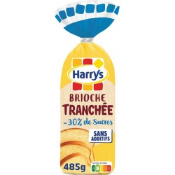 Harrys Brioche tranchée -30% sucres 485g