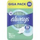 Always Serviettes hygiéniques Avec ailettes Taille 1 x38 paquet 38 serviettes