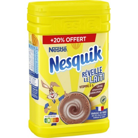 Chocolat en poudre Nesquik 1Kg+20%