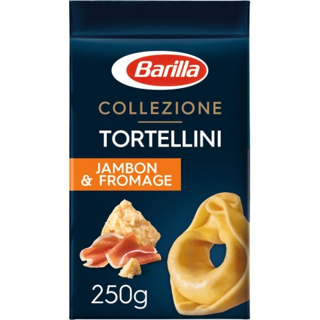 Barilla Collezione Tortellini Pâtes Jambon & Fromage 250g (lot de 3)