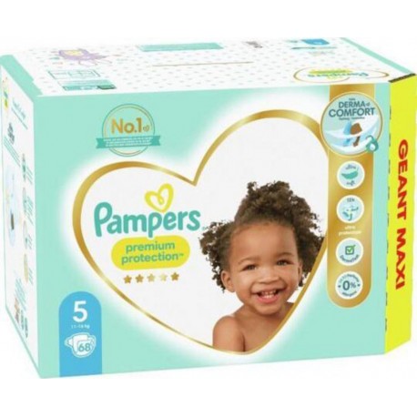 Pampers Couches Premium Protection Taille 5 x68