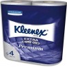 Kleenex Papier Toilette Extra Comfort Premium Blanc Aquatube x4 Rouleaux (lot de 2 soit 8 rouleaux)