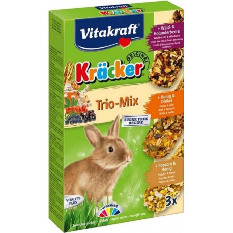 Vitakraft Kräcker Lapins Nains Trio-Mix 168g