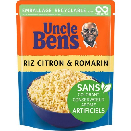 Uncle Ben’s RIZ CITRON & ROMARIN 250g (lot de 2)