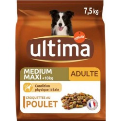 Ultima Croquettes chiens adulte Medium/maxi poulet 7.5Kg