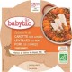 Babybio assiette carottes lentilles porc 15 mois 260g