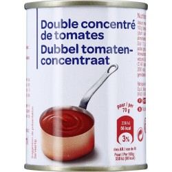 Carrefour Discount Double concentré de tomates 140g